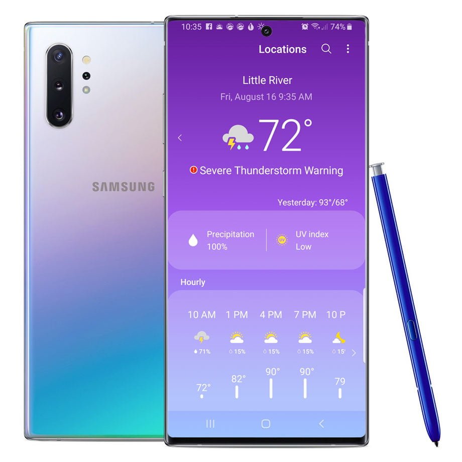 Người dùng Galaxy Note 10 sẽ sớm hỗ trợ dự báo thời tiết tốt hơn