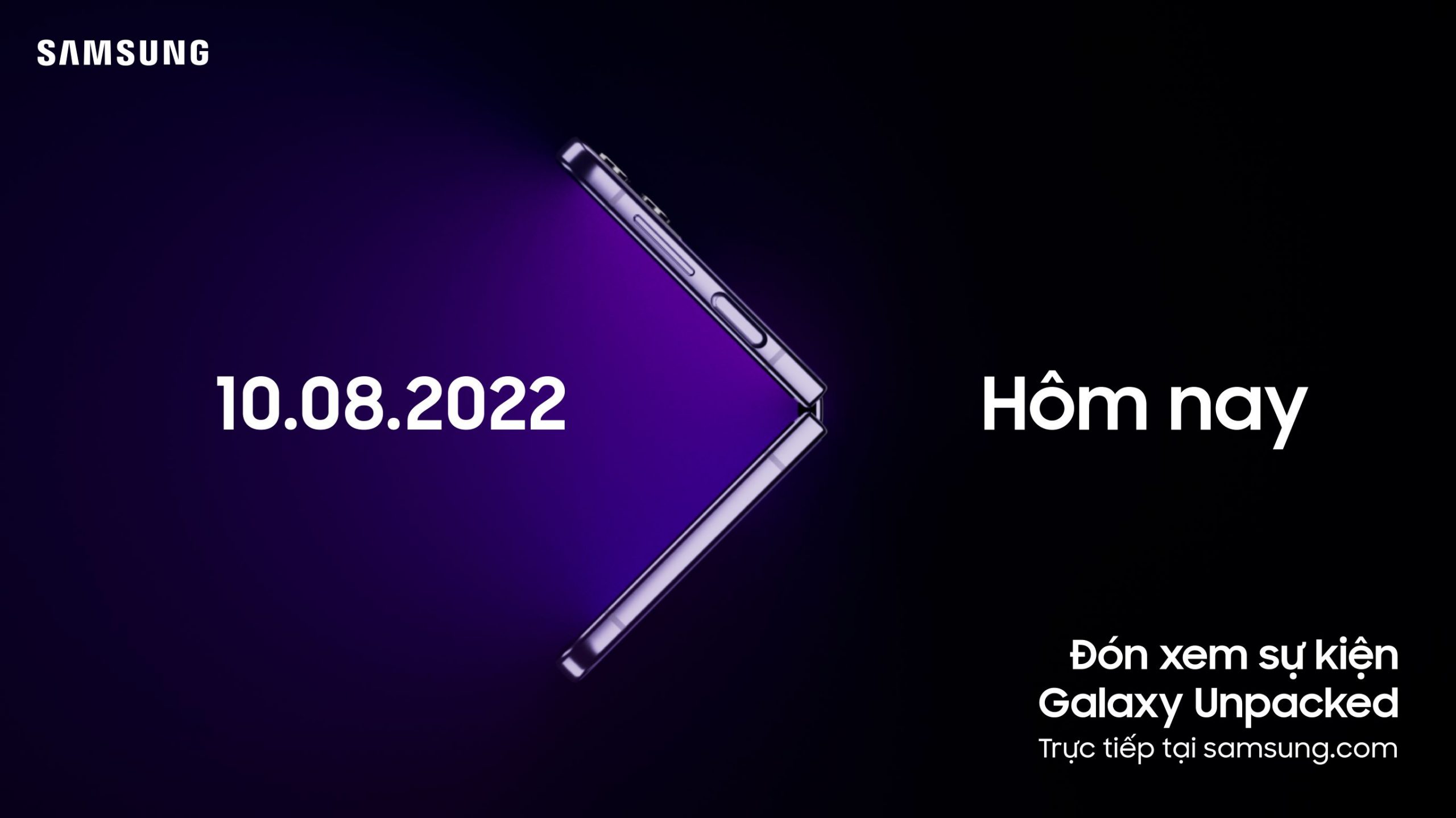 Samsung công bố ngày ra mắt điện thoại gập thế hệ mới