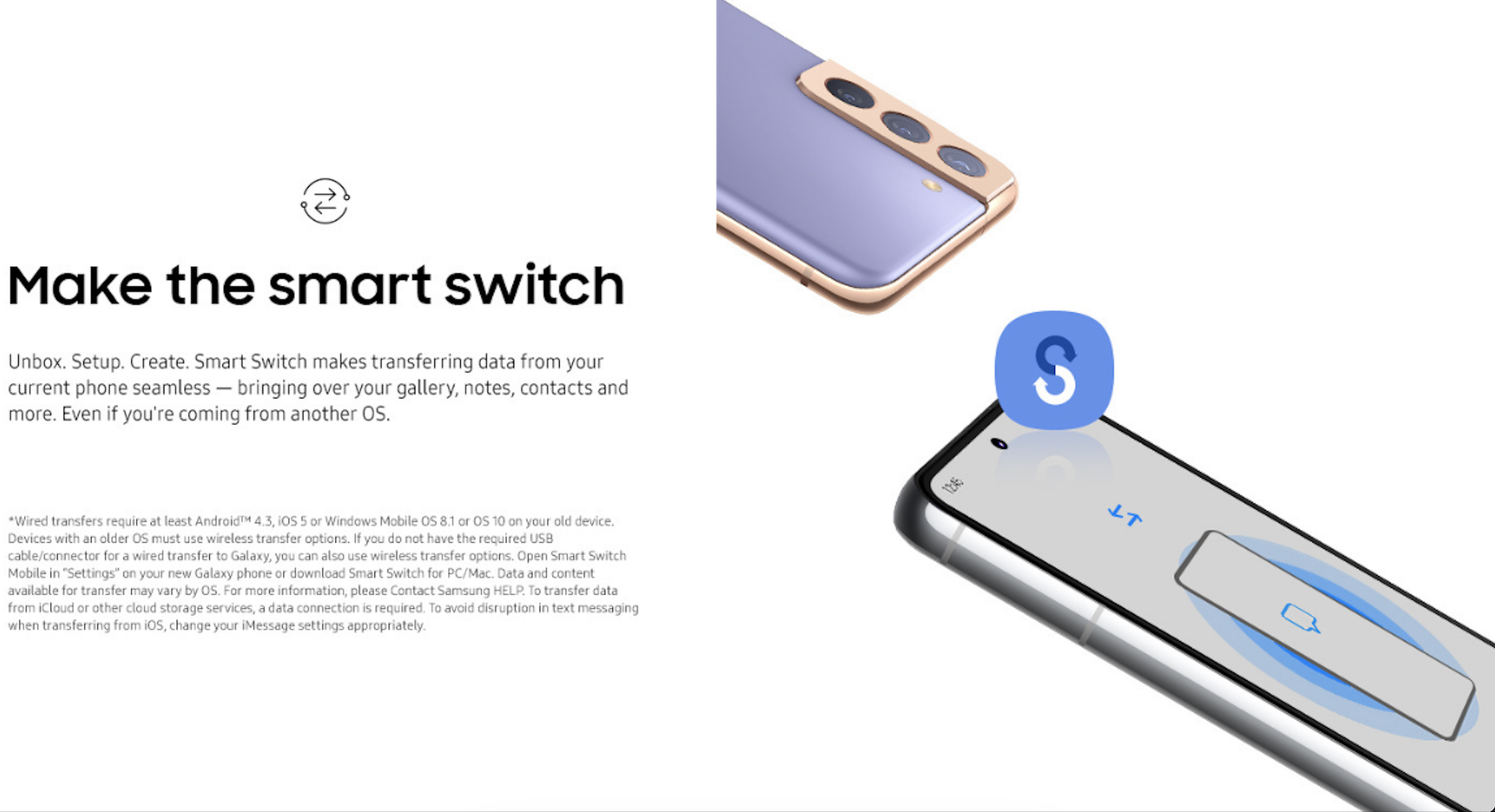 Chuyển và sao lưu dữ liệu với Smart Switch trên thiết bị Galaxy